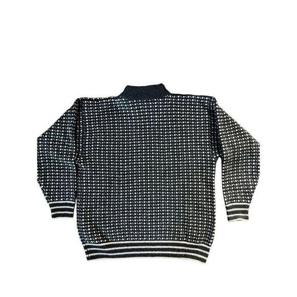 Arctic Circle 66’33’ N From Norway zip neck unisex Sz XXL 100% Wool Gray Ivory - Picture 7 of 13